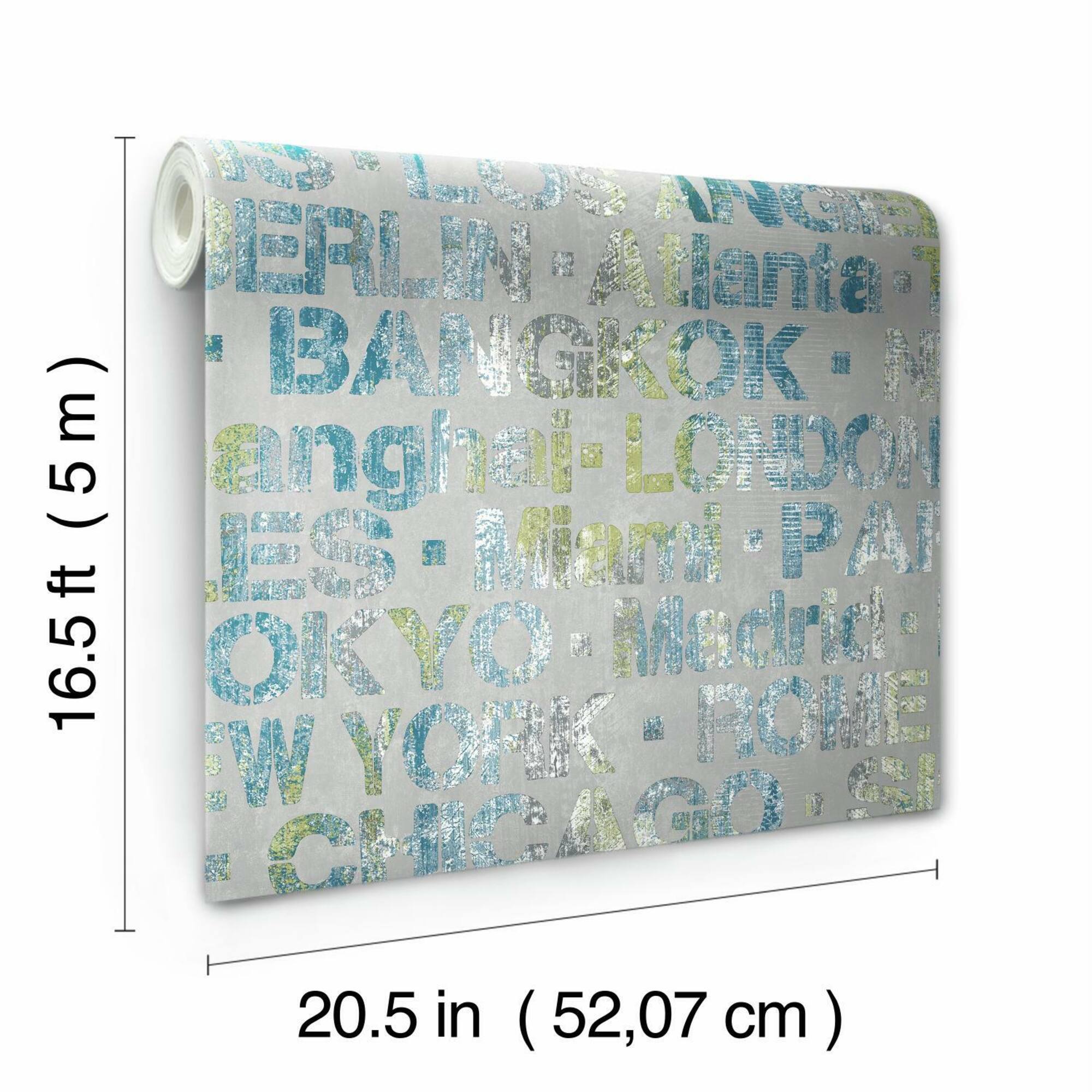 RoomMates Cities Of The World Peel & Stick Wallpaper